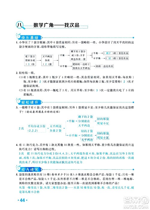 新疆青少年出版社2021小学一课一练课时达标数学五年级下册RJ人教版答案