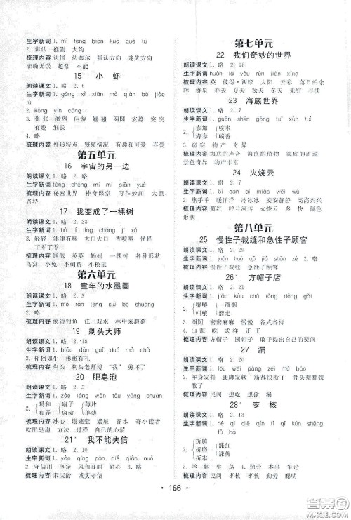 华翰文化2021教与学课时学练测三年级语文下册人教版答案 华翰文化2021教与学课时学练测三年级语文下册人教版答案