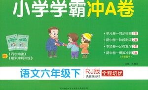 陕西师范大学出版总社有限公司2021小学学霸冲A卷语文六年级下册RJ人教版答案