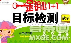 苏州大学出版社2021金钥匙1+1目标检测六年级数学下册国标江苏版答案