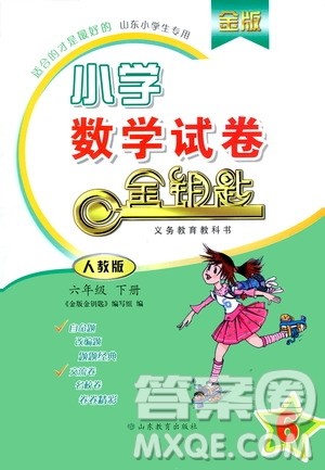 山东教育出版社2021金版小学数学试卷金钥匙六年级下册人教版山东专用答案