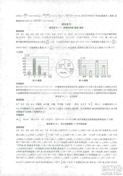 苏州大学出版社2021金钥匙1+1课时作业目标检测八年级数学下册国标江苏版答案