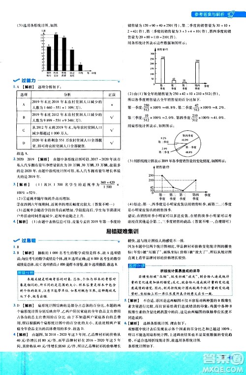 南京师范大学出版社2021版一遍过初中数学八年级下册SK苏科版答案