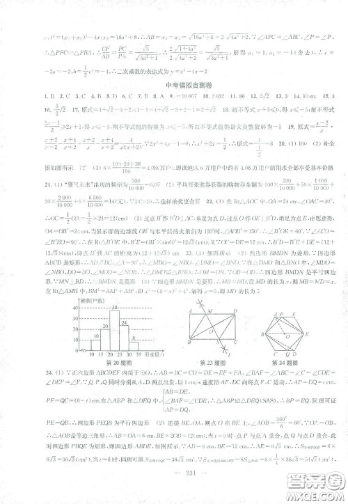 苏州大学出版社2021金钥匙1+1课时作业目标检测九年级数学下册国标江苏版答案