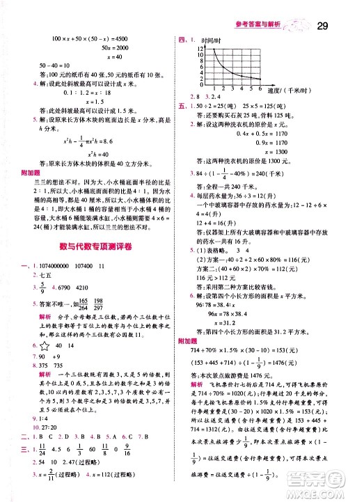 南京师范大学出版社2021春季一遍过小学数学六年级下册SJ苏教版答案 南京师范大学出版社2021春季一遍过小学数学六年级下册SJ苏教版答案