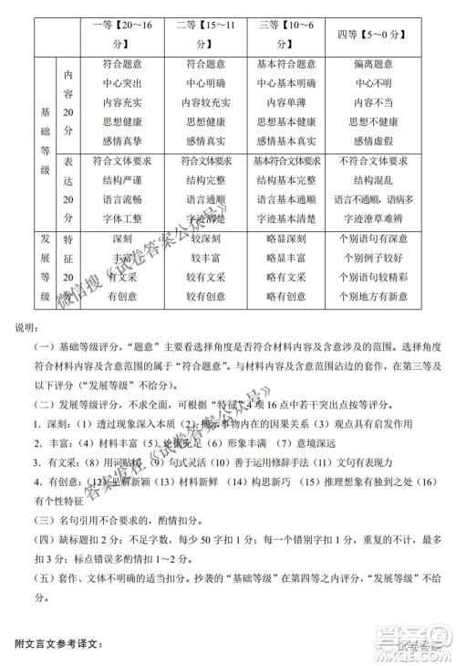 2021云师大附中高考适应性月考八语文试题及答案