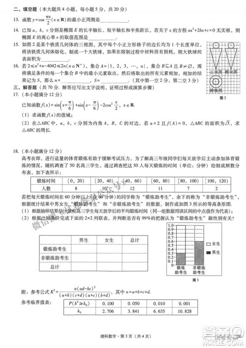 2021云师大附中高考适应性月考八理科数学试题及答案