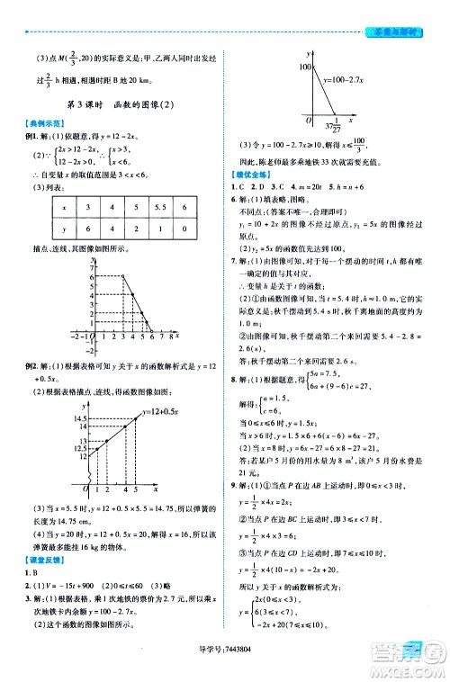 陕西师范大学出版总社有限公司2021绩优学案数学八年级下册人教版答案