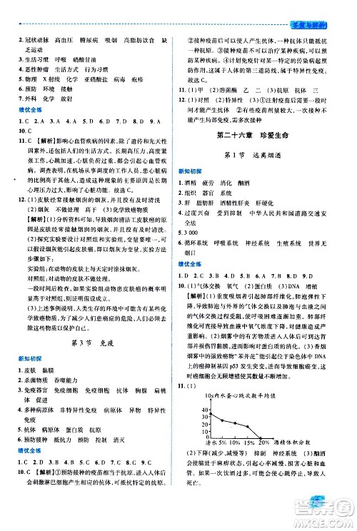 陕西师范大学出版总社有限公司2021绩优学案生物学八年级下册苏教版答案