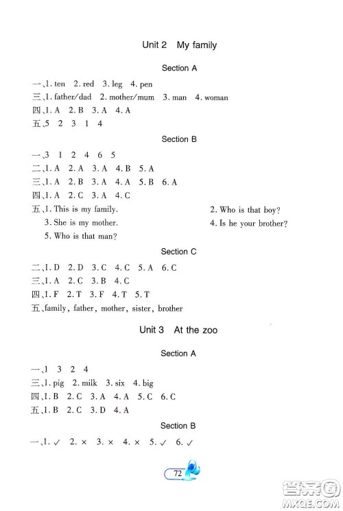 二十一世纪出版社2021新课程新练习创新课堂三年级英语下册人教版PEP版A版答案 二十一世纪出版社2021新课程新练习创新课堂三年级英语下册人教版PEP版A版答案