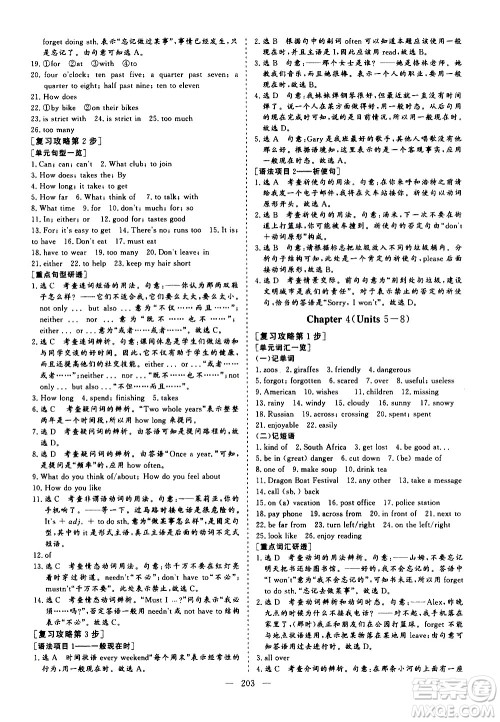 山东美术出版社2021新中考集训中考总复习英语九年级通用版答案 山东美术出版社2021新中考集训中考总复习英语九年级通用版答案