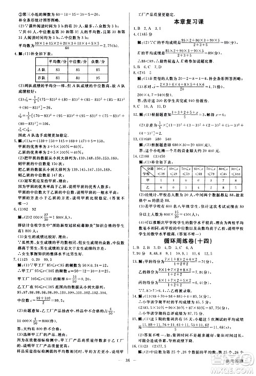 光明日报出版社2021全效学习学案导学设计课时提优数学八年级下册RJ人教版B版答案