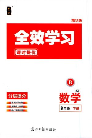 光明日报出版社2021全效学习课时提优数学八年级下册ZJ浙教版B版答案