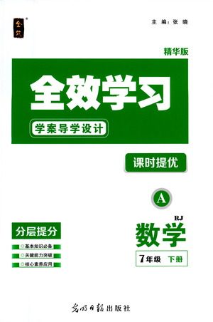 光明日报出版社2021全效学习课时提优数学七年级下册RJ人教版A版答案 光明日报出版社2021全效学习课时提优数学七年级下册RJ人教版A版答案