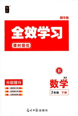 光明日报出版社2021全效学习课时提优数学七年级下册ZJ浙教版B版答案