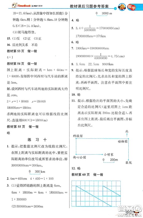 河北教育出版社2021小学创新一点通六年级数学语文合订本下册彩色升级版答案 河北教育出版社2021小学创新一点通六年级数学语文合订本下册彩色升级版答案