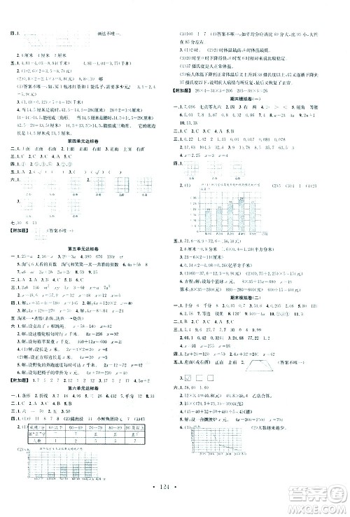 广东经济出版社2021名校课堂数学四年级下册BSD北师大版答案