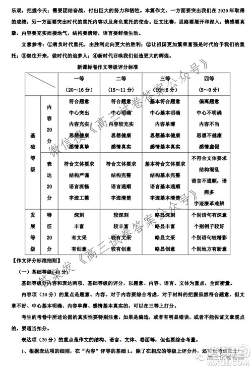 2021届广东省新高考高三5月卫冕联考语文试卷及答案