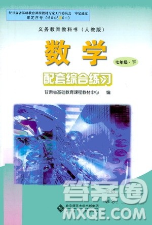 北京师范大学出版社2021年数学配套综合练习七年级下册人教版答案
