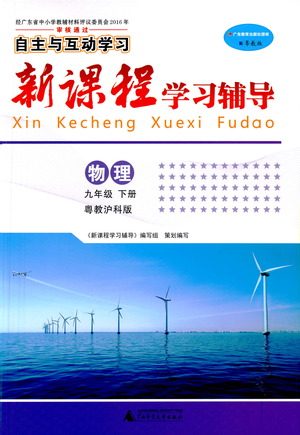 广西师范大学出版社2021新课程学习辅导物理九年级下册粤教沪科版答案 广西师范大学出版社2021新课程学习辅导物理九年级下册粤教沪科版答案