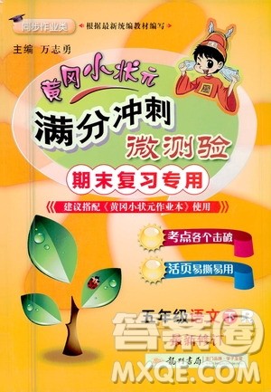 龙门书局2021黄冈小状元满分冲刺微测验期末复习专用五年级语文下册人教版答案