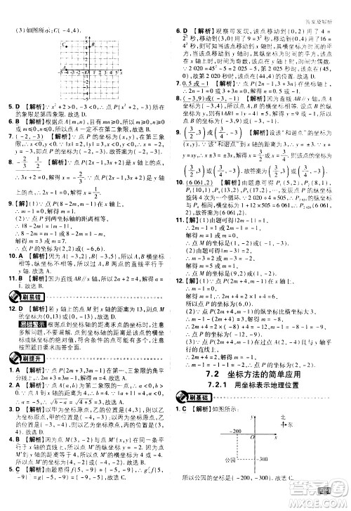 开明出版社2021版初中必刷题数学七年级下册RJ人教版答案 开明出版社2021版初中必刷题数学七年级下册RJ人教版答案