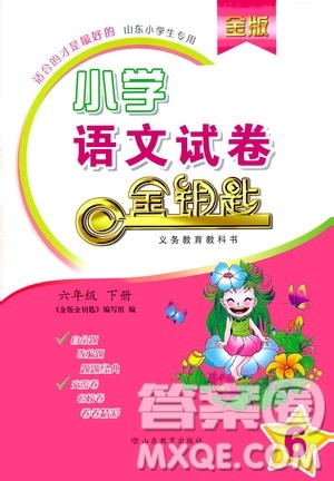 山东教育出版社2021年小学语文金钥匙试卷六年级下册人教版答案