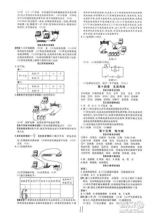 世界图书出版公司2021江西中考新突破2021升级版物理答案 世界图书出版公司2021江西中考新突破2021升级版物理答案