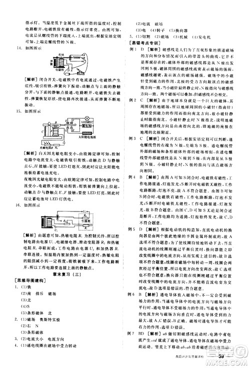 阳光出版社2021练就优等生物理同步作业九年级全一册下新课标RJ人教版答案