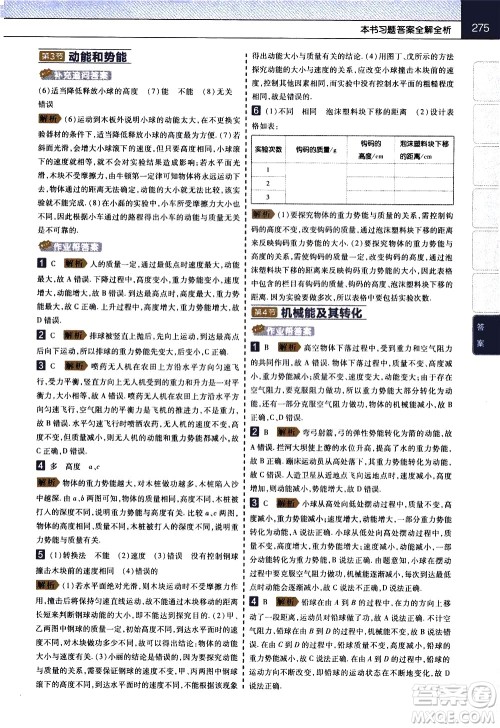 南京师范大学出版社2021教材帮初中物理八年级下册RJ人教版答案 南京师范大学出版社2021教材帮初中物理八年级下册RJ人教版答案