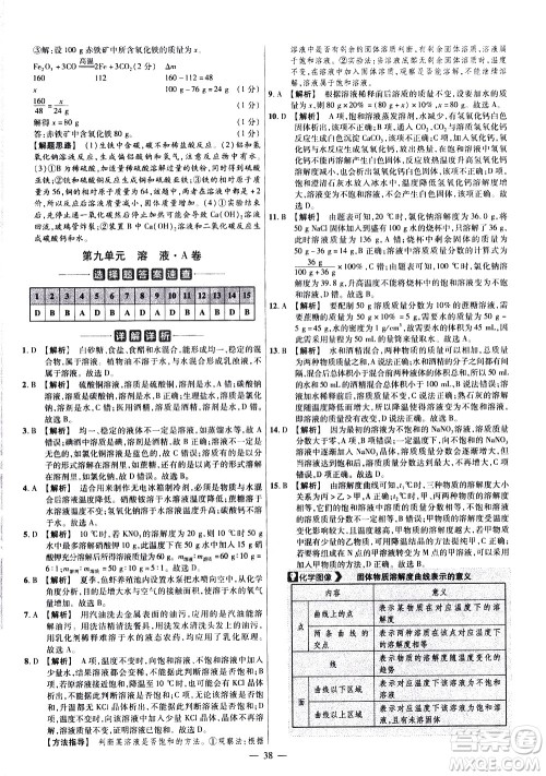 延边教育出版社2021版金考卷活页题选名师名题单元双测卷化学九年级下册RJ人教版答案 延边教育出版社2021版金考卷活页题选名师名题单元双测卷化学九年级下册RJ人教版答案