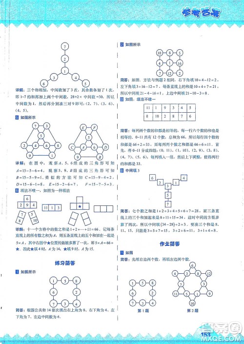 华东师范大学出版社2021高思学校竞赛数学课本三年级下册参考答案