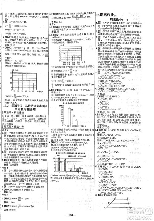 安徽师范大学出版社2021世纪金榜百练百胜数学七年级下册人教版答案 安徽师范大学出版社2021世纪金榜百练百胜数学七年级下册人教版答案