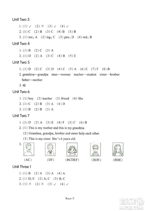 浙江少年儿童出版社2021每课一练三年级下册小学英语R人教版答案 浙江少年儿童出版社2021每课一练三年级下册小学英语R人教版答案