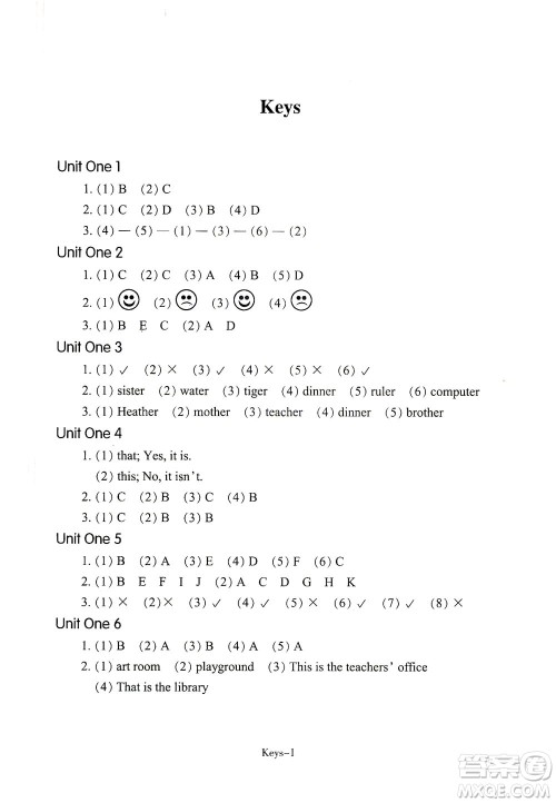 浙江少年儿童出版社2021每课一练四年级下册小学英语R人教版答案
