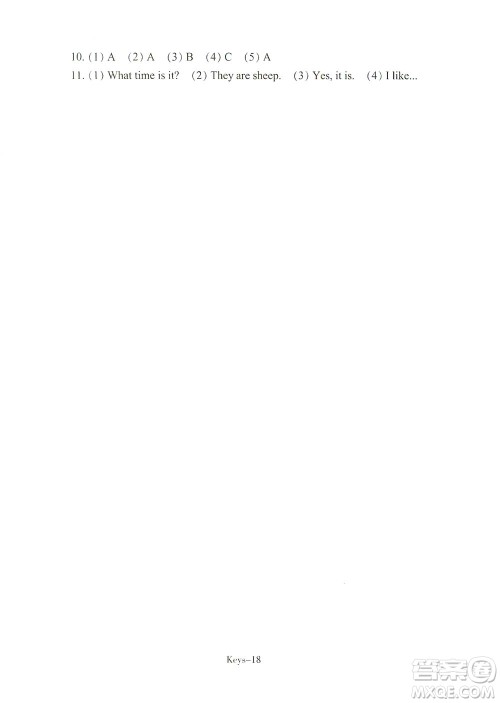 浙江少年儿童出版社2021每课一练四年级下册小学英语R人教版答案 浙江少年儿童出版社2021每课一练四年级下册小学英语R人教版答案