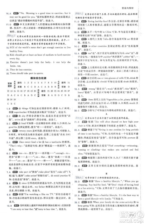 开明出版社2021少年班初中英语八年级下册外研版参考答案