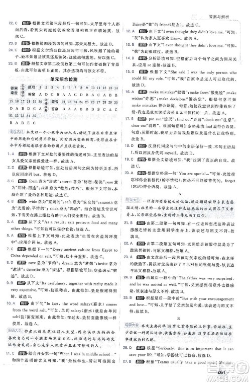 开明出版社2021少年班初中英语九年级全一册人教版参考答案