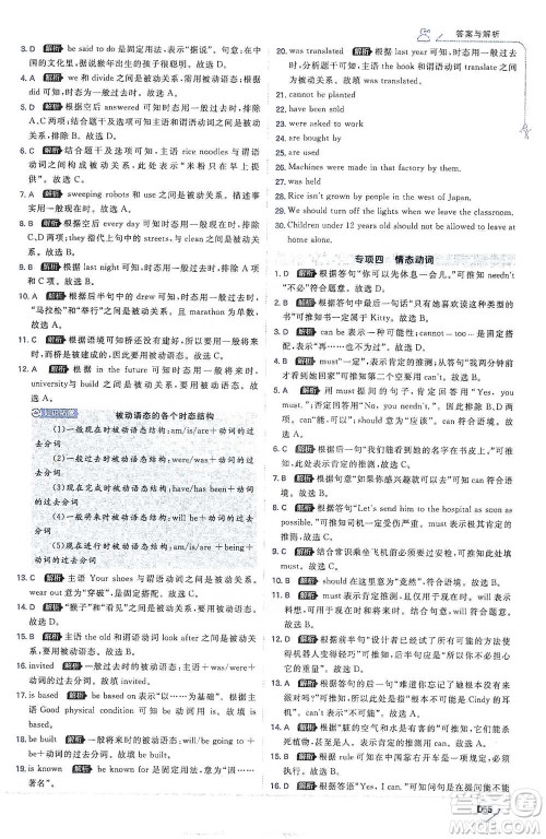 开明出版社2021少年班初中英语九年级全一册人教版参考答案