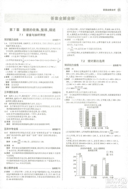 教育科学出版社2021年5年中考3年模拟初中数学八年级下册苏科版参考答案