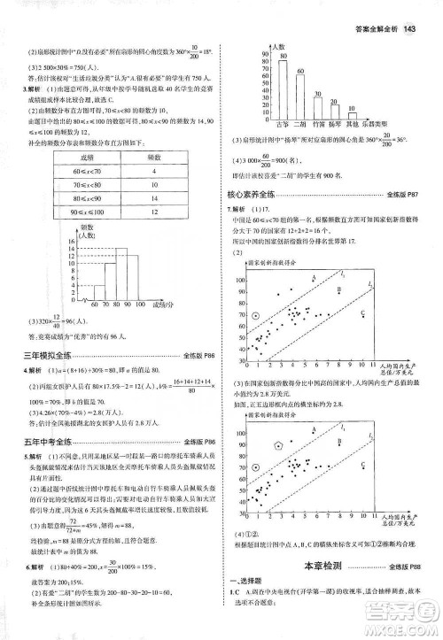 教育科学出版社2021年5年中考3年模拟初中数学七年级下册人教版参考答案