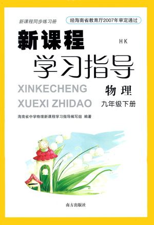 南方出版社2021新课程学习指导物理九年级下册HK沪科版答案
