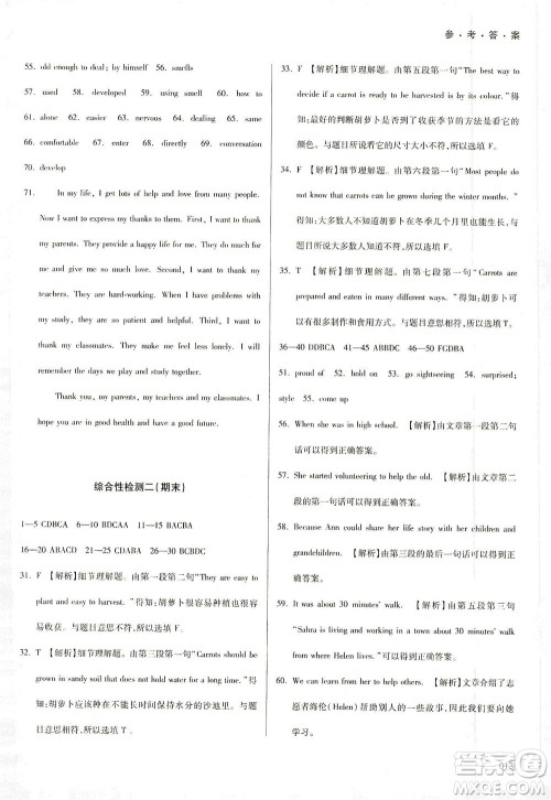 天津教育出版社2021学习质量监测九年级英语下册外研版答案 天津教育出版社2021学习质量监测九年级英语下册外研版答案