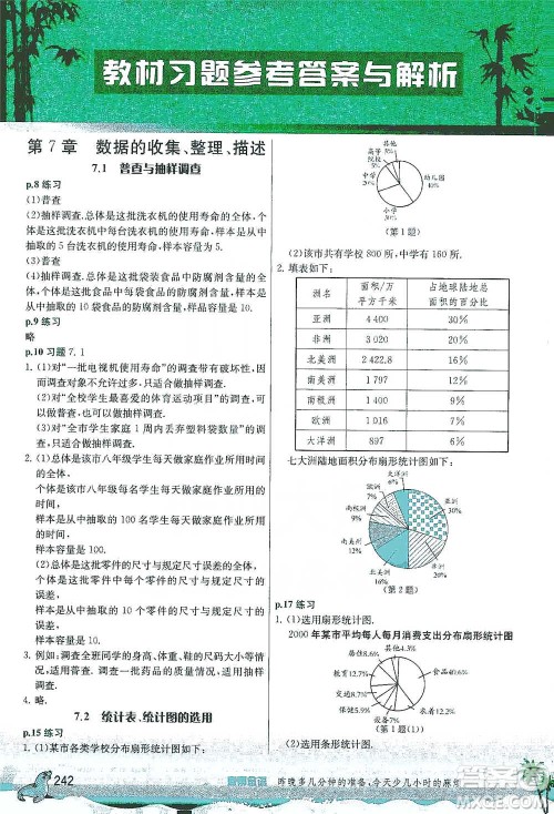 江苏人民出版社2021春雨教育实验班提优课堂八年级下册数学苏科版参考答案