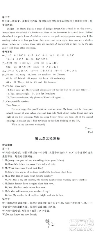 河北少年儿童出版社2021学练优英语七年级下册RJ人教版河南专版答案 河北少年儿童出版社2021学练优英语七年级下册RJ人教版河南专版答案