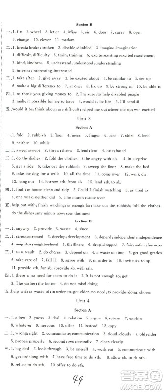 宁夏人民教育出版社2021学练优英语八年级下册人教版河南专版答案 宁夏人民教育出版社2021学练优英语八年级下册人教版河南专版答案