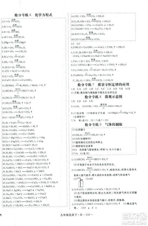 延边大学出版社2021学练优化学九年级下册人教版河南专版答案