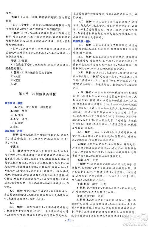 人民教育出版社2021初中同步测控优化设计八年级物理下册人教版答案 人民教育出版社2021初中同步测控优化设计八年级物理下册人教版答案