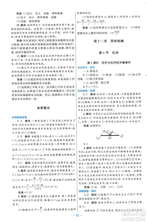 人民教育出版社2021初中同步测控优化设计八年级物理下册人教版答案 人民教育出版社2021初中同步测控优化设计八年级物理下册人教版答案
