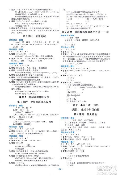 人民教育出版社2021初中同步测控优化设计九年级化学全一册人教版福建专版答案 人民教育出版社2021初中同步测控优化设计九年级化学全一册人教版福建专版答案